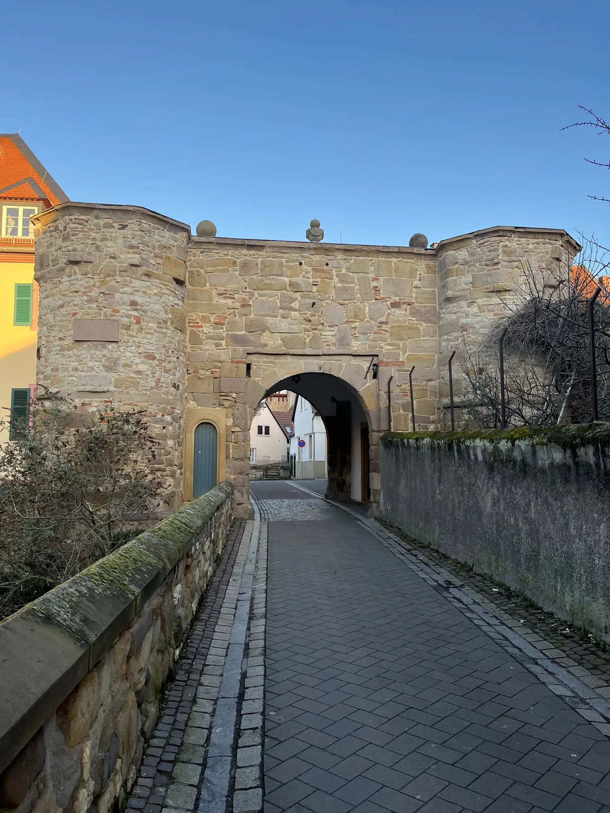 Stadttor und Stadtmauer von Seßlach bei Coburg